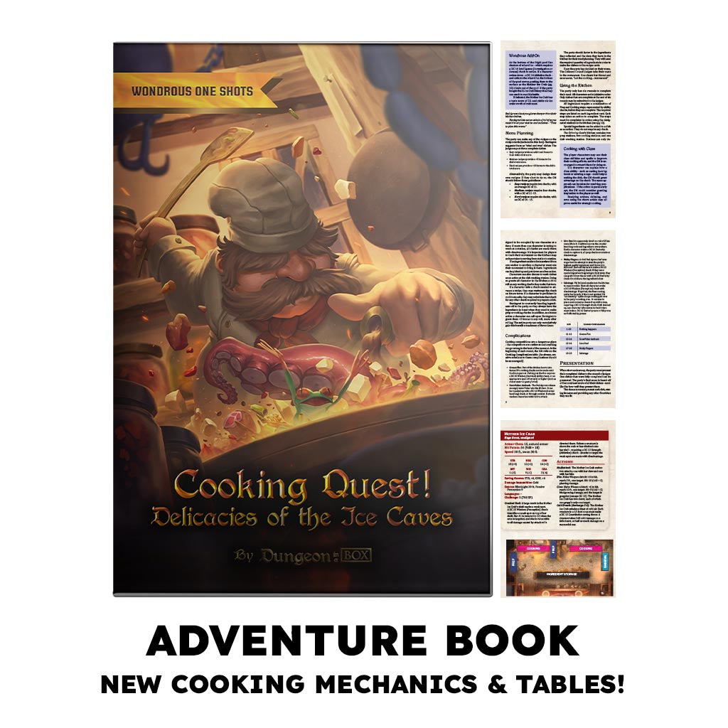Cooking Quest! Delicacies of the Ice Caves, A One Shot Adventure