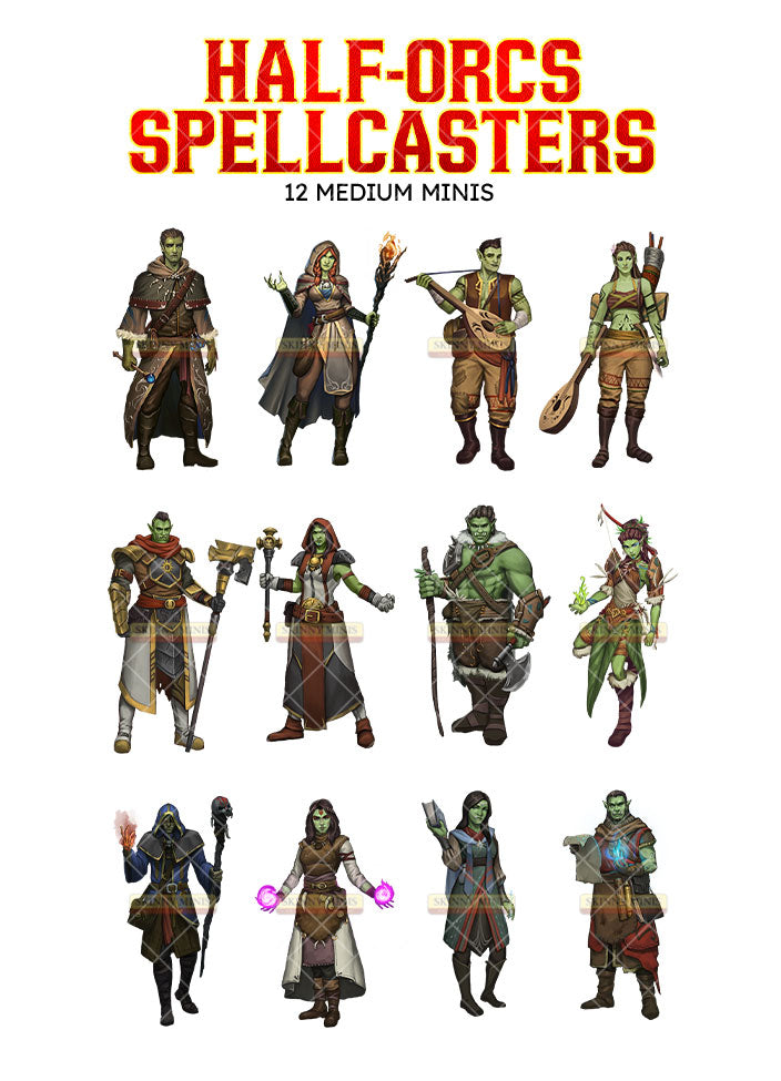 Half-Orc Spellcaster Heroes