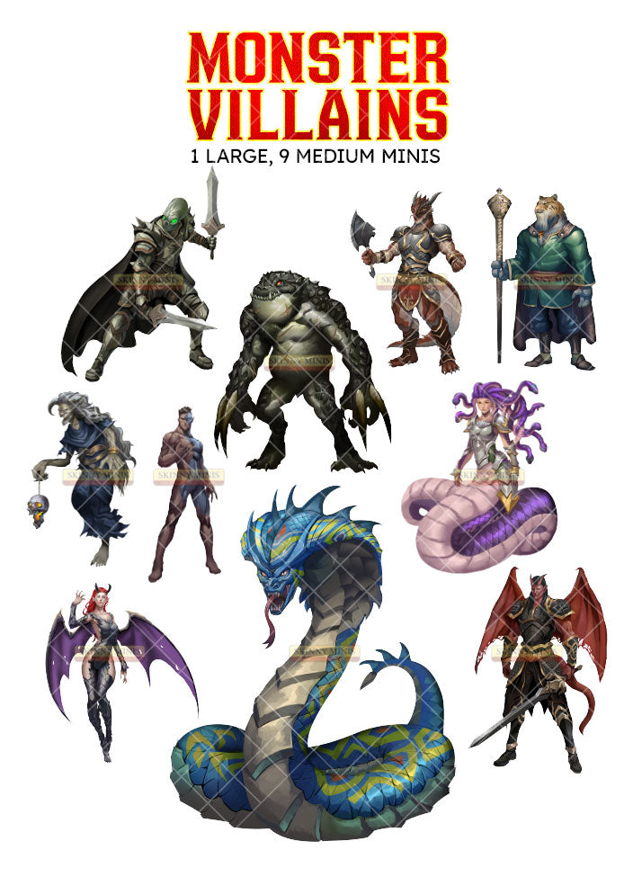 skinny monsters Monster Villains