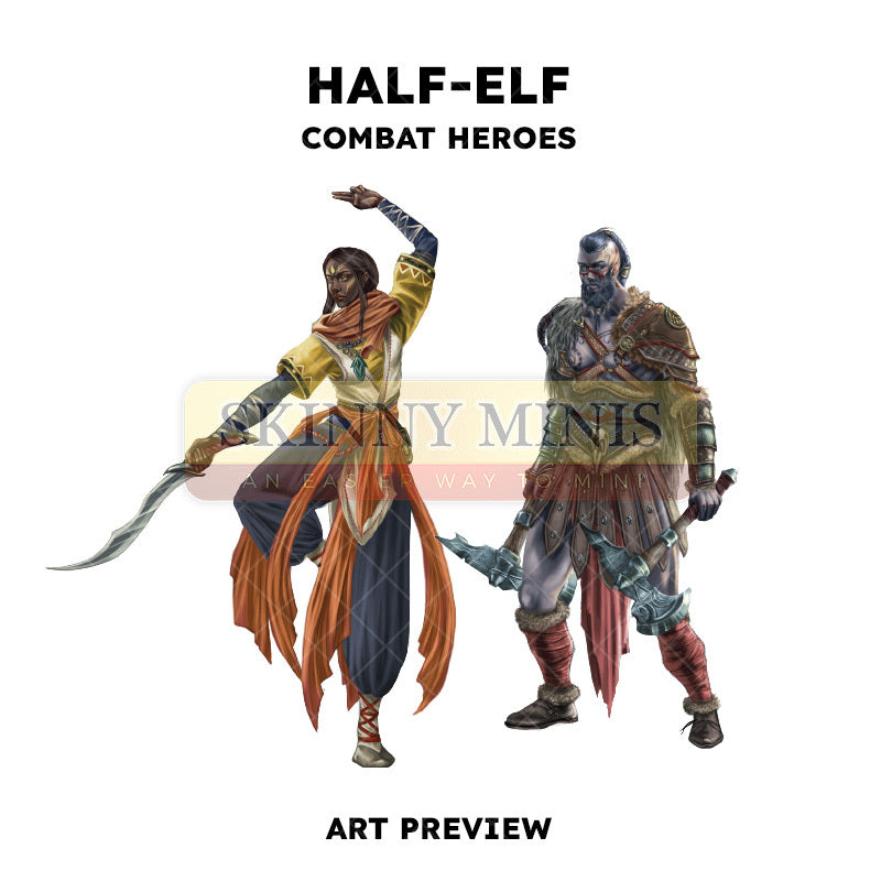 Half-Elf Combat Heroes