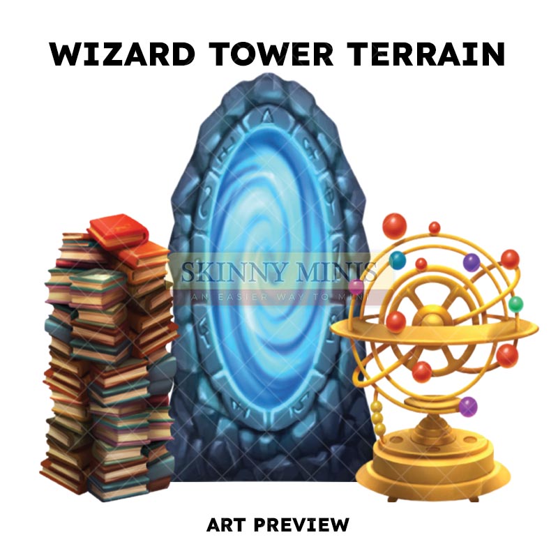 Wizard Tower Terrain – Skinny Minis