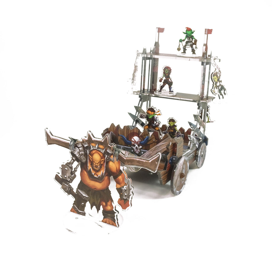 XL Goblin War Wagon and Goblin Raider Skinny Minis