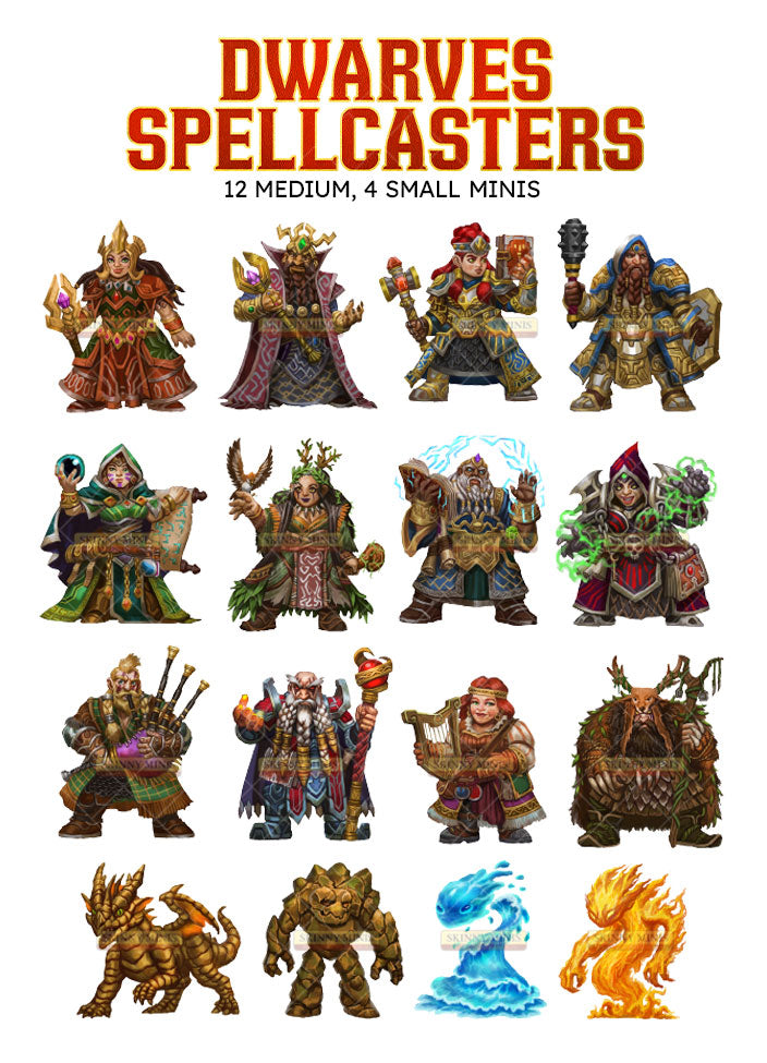 Dwarves Spellcaster Heroes