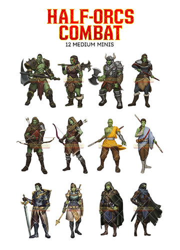 Half-Orc Combat Heroes
